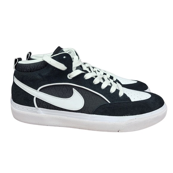 Nike SB React‎ Leo Sneakers Mens 13 Black White Skater Shoes DX4361-001 New